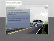 Tablet Screenshot of phoenixmotorspares.co.uk